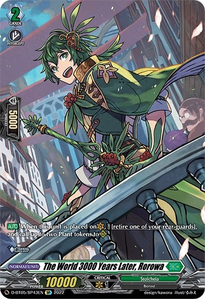 Image for The World 3000 Years Later, Rorowa (SP) (D-BT05: Triumphant Return of the Brave Heroes) (D-BT05/SP43EN) - Cardfight Vanguard