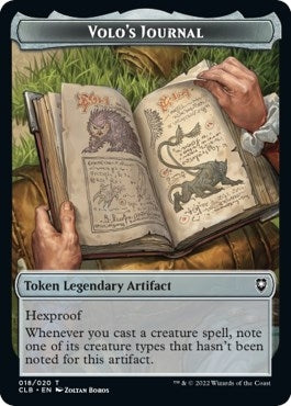 Image for Volo's Journal Token (Commander Legends: Battle for Baldur's Gate) (18) - Magic: The Gathering