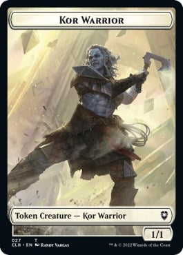 Image for Kor Warrior // Wizard Double-Sided Token (Commander Legends: Battle for Baldur's Gate) (27 // 30) - Magic: The Gathering