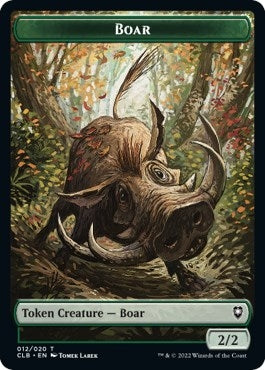 Image for Boar // Ogre Double-Sided Token (Commander Legends: Battle for Baldur's Gate) (12 // 36) - Magic: The Gathering