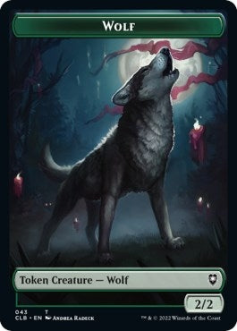 Image for Wolf // Insect Double-Sided Token (Commander Legends: Battle for Baldur's Gate) (43 // 40) - Magic: The Gathering