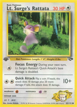 Lt. Surge's Rattata - Gym Challenge (Common) [GC-85]