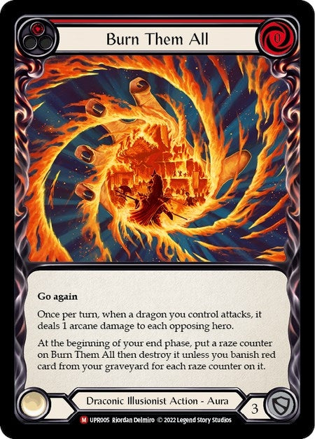 Image for Burn Them All (Uprising) (UPR005) - Flesh and Blood TCG