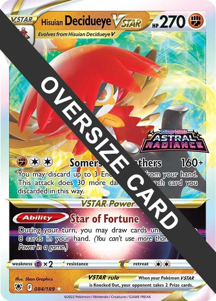 Image for Hisuian Decidueye VSTAR (Jumbo Cards) (084/189) - Pokemon