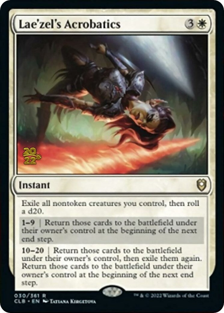 Image for Lae'zel's Acrobatics (Prerelease Cards) (30) - Magic: The Gathering