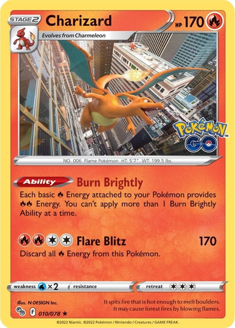 Image for Charizard (Pokemon GO) (010/078) - Pokemon