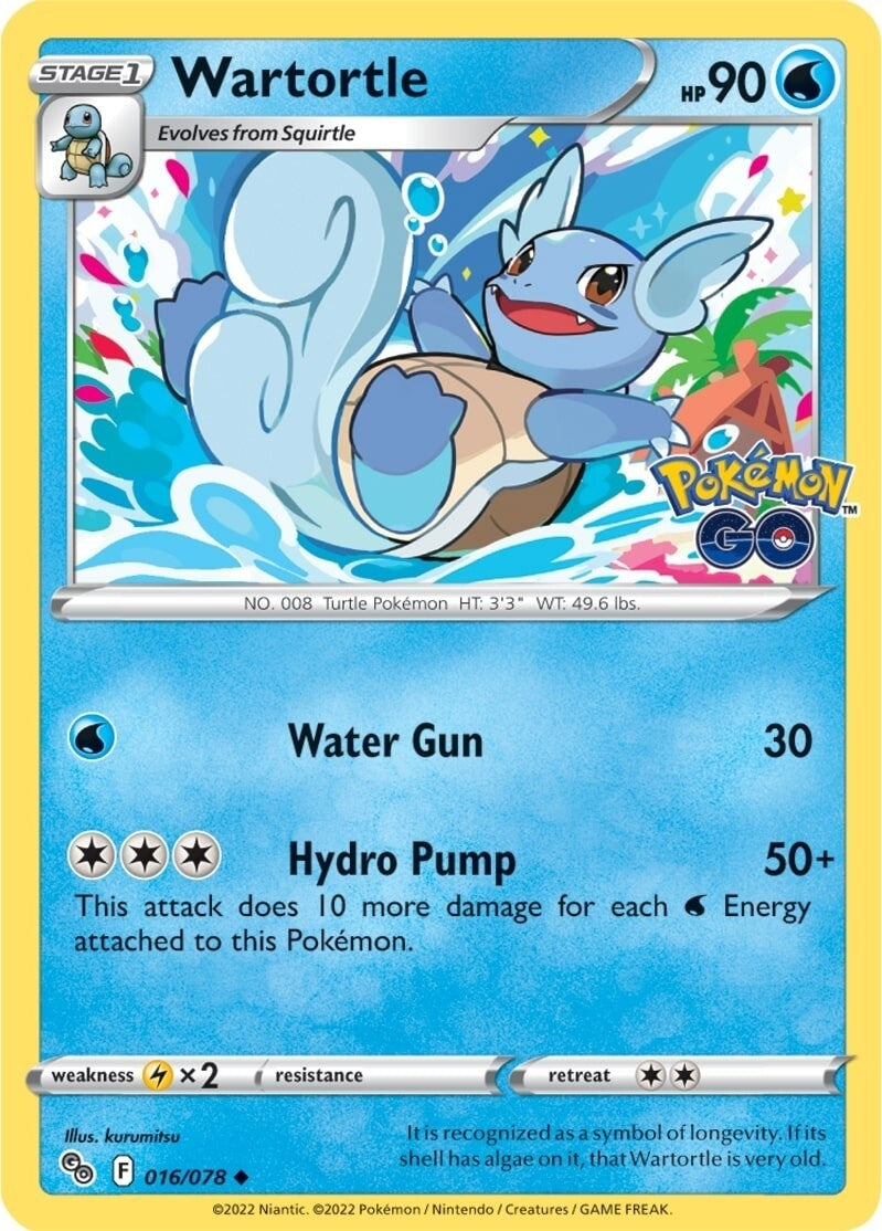 Image for Wartortle (Pokemon GO) (016/078) - Pokemon