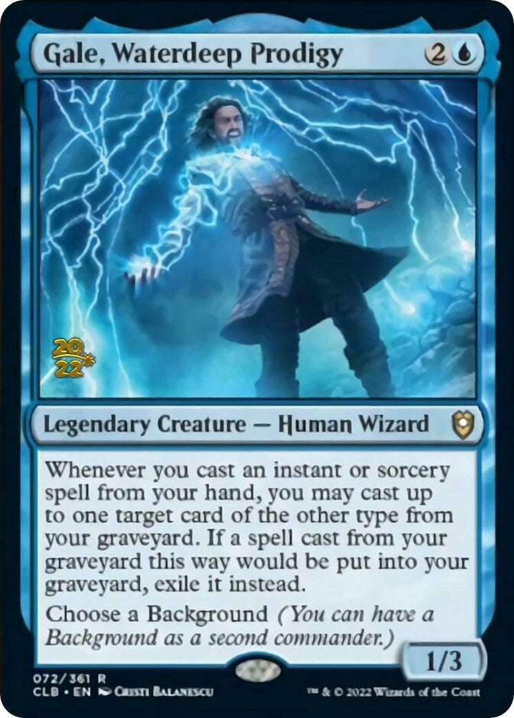 Image for Gale, Waterdeep Prodigy (Prerelease Cards) (72) - Magic: The Gathering