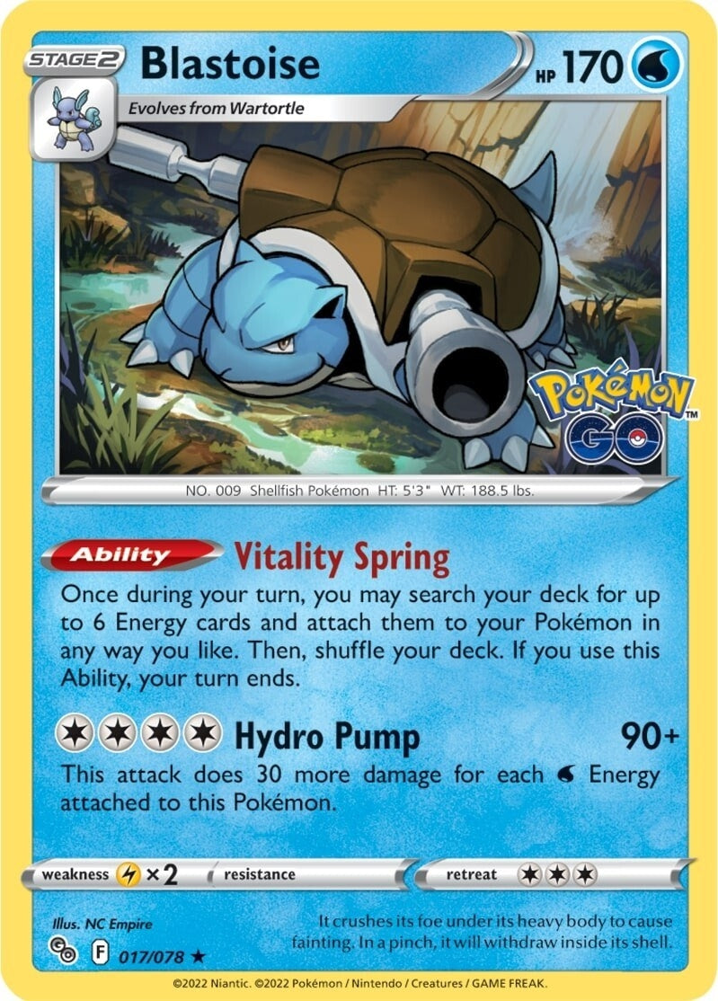 Image for Blastoise (Pokemon GO) (017/078) - Pokemon
