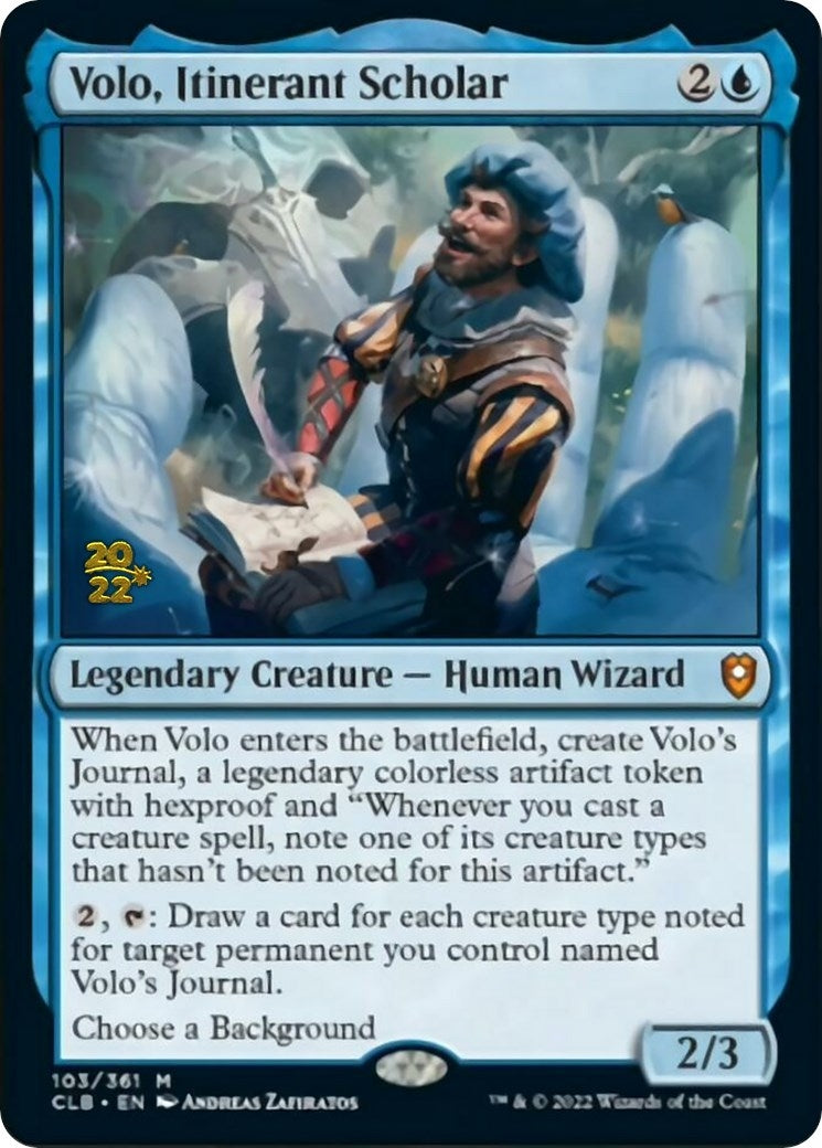 Image for Volo, Itinerant Scholar (Prerelease Cards) (103) - Magic: The Gathering