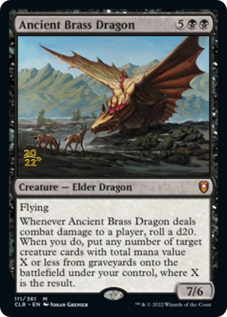 Image for Ancient Brass Dragon (Prerelease Cards) (111) - Magic: The Gathering