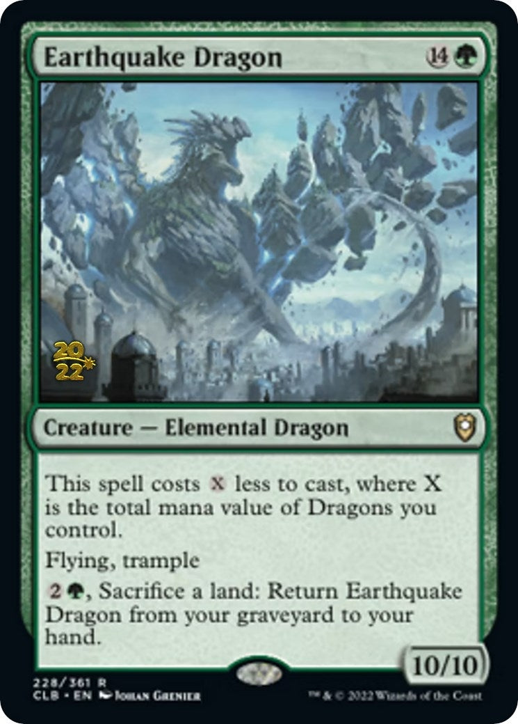 Image for Earthquake Dragon (Prerelease Cards) (228) - Magic: The Gathering