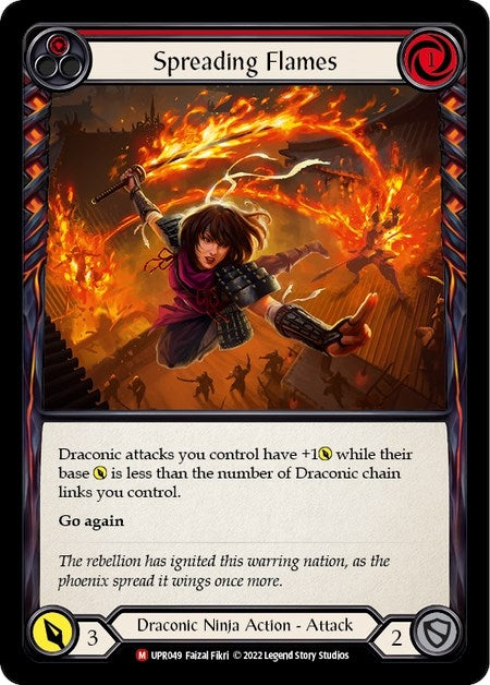 Image for Spreading Flames (Uprising) (UPR049) - Flesh and Blood TCG
