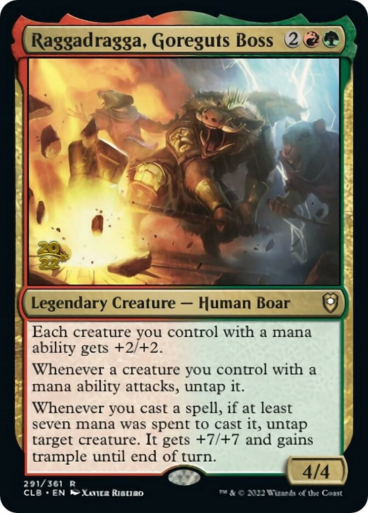 Image for Raggadragga, Goreguts Boss (Prerelease Cards) (291) - Magic: The Gathering