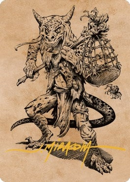 Image for Taunting Kobold Art Card (Gold-Stamped Signature) (Art Series: Commander Legends: Battle for Baldur's Gate) (57) - Magic: The Gathering