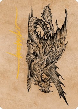 Image for Ancient Brass Dragon Art Card (49/81) (Gold-Stamped Signature) (Art Series: Commander Legends: Battle for Baldur's Gate) (49) - Magic: The Gathering