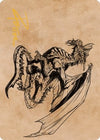 Image for Ancient Silver Dragon Art Card (47/81) (Gold-Stamped Signature) (Art Series: Commander Legends: Battle for Baldur's Gate) (47) - Magic: The Gathering