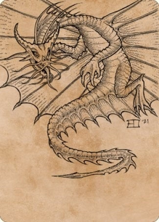 Image for Ancient Gold Dragon Art Card (44/81) (Art Series: Commander Legends: Battle for Baldur's Gate) (44) - Magic: The Gathering