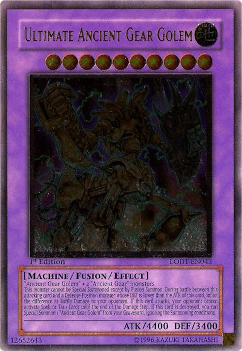 Image for Ultimate Ancient Gear Golem (UTR) (Light of Destruction) (LODT-EN043) - YuGiOh