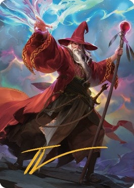 Image for Elminster Art Card (36/81) (Gold-Stamped Signature) (Art Series: Commander Legends: Battle for Baldur's Gate) (36) - Magic: The Gathering