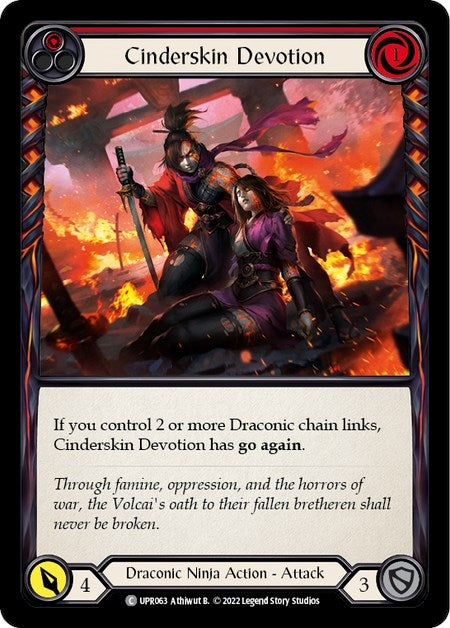 Image for Cinderskin Devotion (Red) (Uprising) (UPR063) - Flesh and Blood TCG
