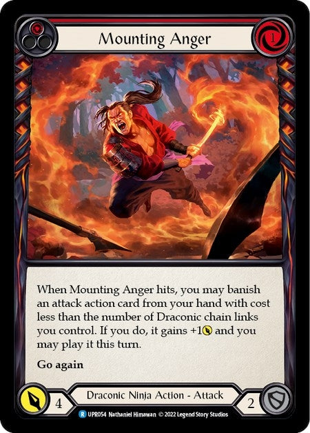 Image for Mounting Anger (Red) (Uprising) (UPR054) - Flesh and Blood TCG