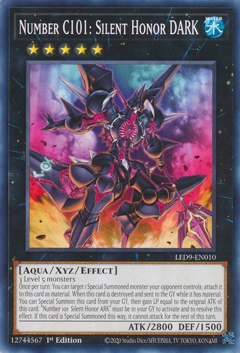 Image for Number C101: Silent Honor DARK (Legendary Duelists: Duels From the Deep) (LED9-EN010) - YuGiOh