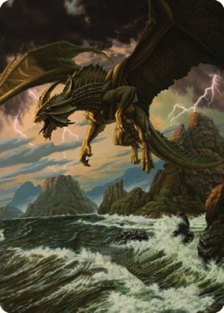 Image for Ancient Bronze Dragon Art Card (3/81) (Art Series: Commander Legends: Battle for Baldur's Gate) (3) - Magic: The Gathering