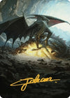 Image for Ancient Copper Dragon Art Card (4/81) (Gold-Stamped Signature) (Art Series: Commander Legends: Battle for Baldur's Gate) (4) - Magic: The Gathering