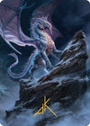 Image for Ancient Silver Dragon Art Card (6/81) (Gold-Stamped Signature) (Art Series: Commander Legends: Battle for Baldur's Gate) (6) - Magic: The Gathering