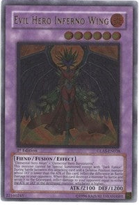 Image for Evil Hero Inferno Wing (UTR) (Gladiator's Assault) (GLAS-EN038) - YuGiOh