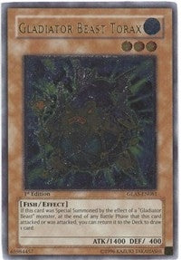 Image for Gladiator Beast Torax (UTR) (Gladiator's Assault) (GLAS-EN081) - YuGiOh