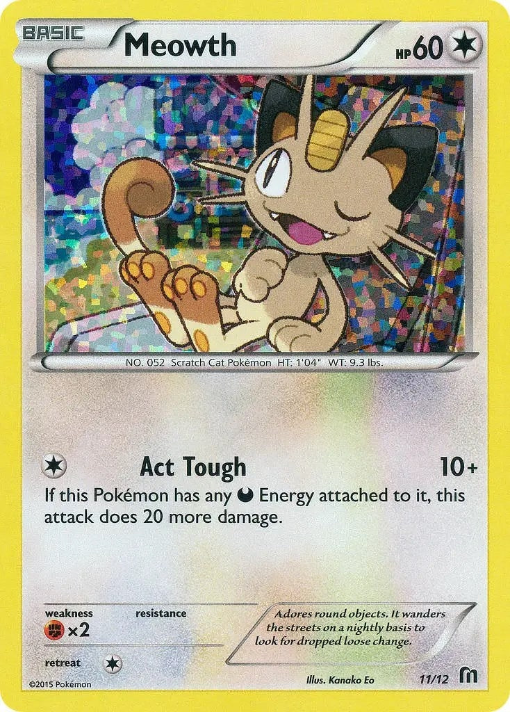 Image for Meowth (McDonald's Promos 2016) (011/012) - Pokemon