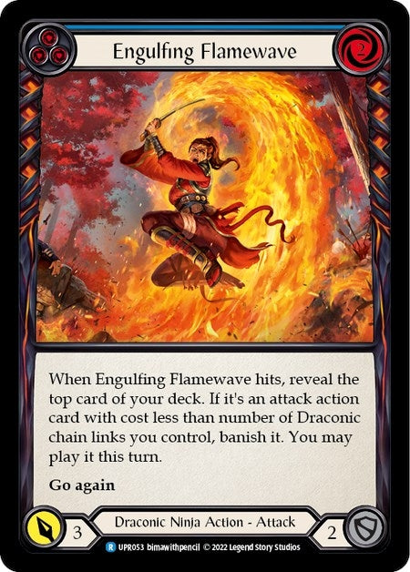 Image for Engulfing Flamewave (Blue) (Uprising) (UPR053) - Flesh and Blood TCG