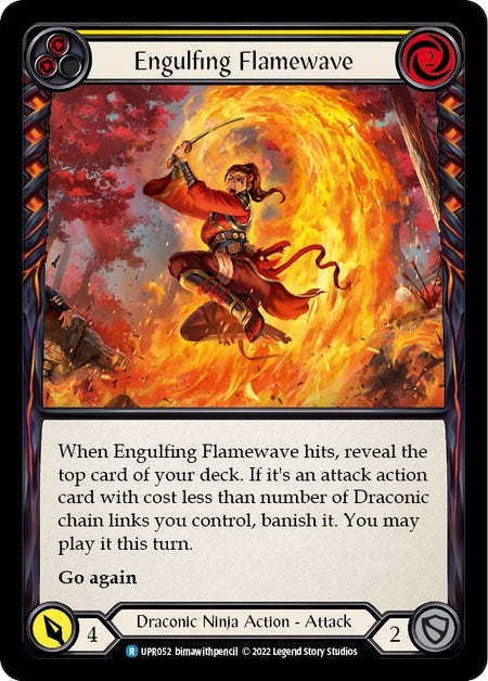 Image for Engulfing Flamewave (Yellow) (Uprising) (UPR052) - Flesh and Blood TCG