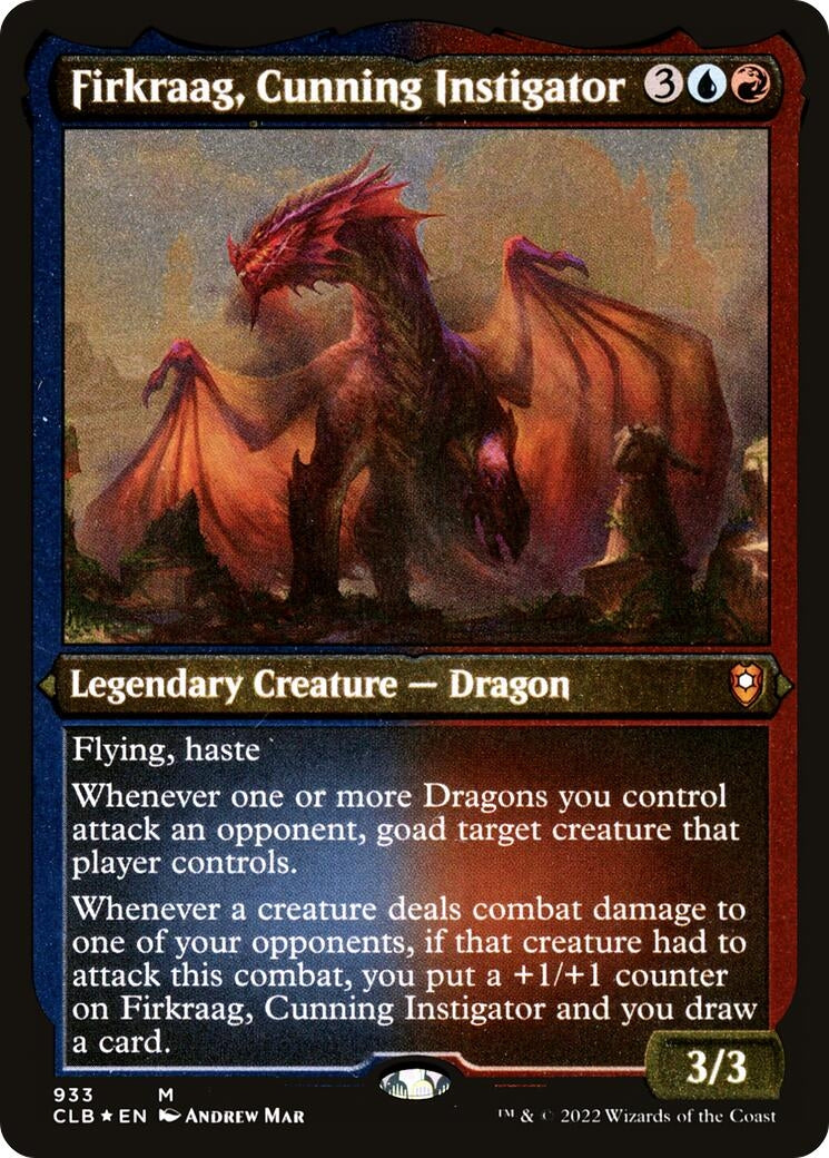 Image for Firkraag, Cunning Instigator (Display Commander) - Thick Stock (Commander Legends: Battle for Baldur's Gate) (933) - Magic: The Gathering