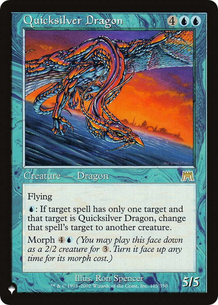 Image for Quicksilver Dragon (The List Reprints) (103/350) - Magic: The Gathering