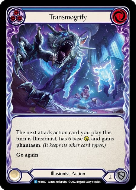 Image for Transmogrify (Blue) (Uprising) (UPR157) - Flesh and Blood TCG