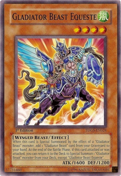 Image for Gladiator Beast Equeste (The Duelist Genesis) (TDGS-EN024) - YuGiOh