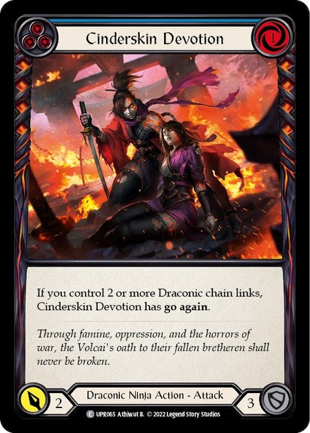 Image for Cinderskin Devotion (Blue) (Uprising) (UPR065) - Flesh and Blood TCG