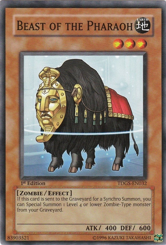 Image for Beast of the Pharaoh (The Duelist Genesis) (TDGS-EN032) - YuGiOh