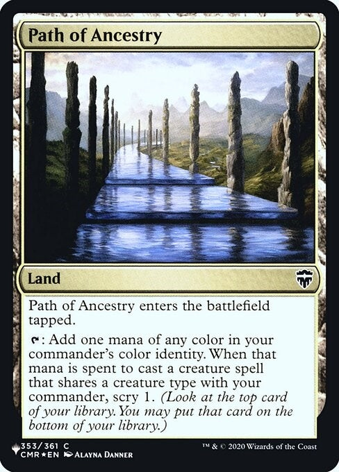 Image for Path of Ancestry (CMR) (The List Reprints) (353) - Magic: The Gathering