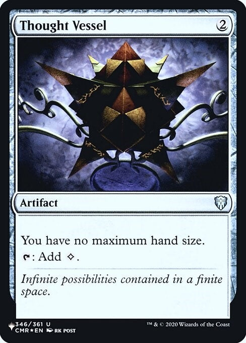 Image for Thought Vessel (CMR) (The List Reprints) (346) - Magic: The Gathering