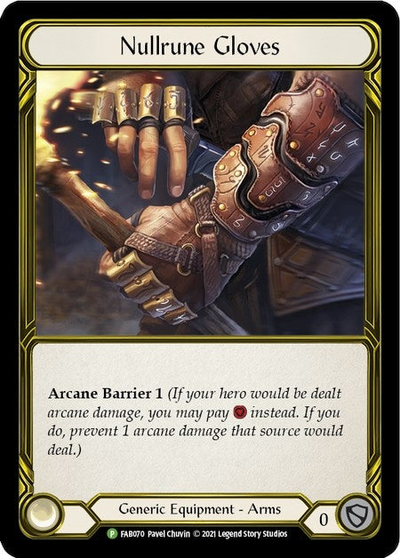 Image for Nullrune Gloves (Golden) - FAB070 (Flesh and Blood: Promo Cards) (FAB070) - Flesh and Blood TCG