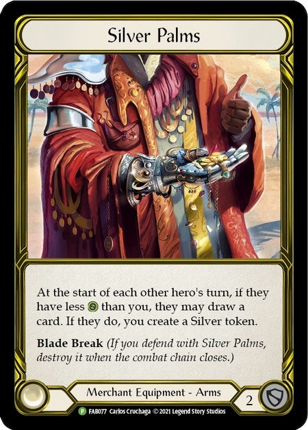 Image for Silver Palms (Golden) - FAB077 (Flesh and Blood: Promo Cards) (FAB077) - Flesh and Blood TCG