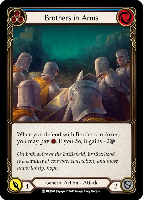 Image for Brothers in Arms (Blue) (Uprising) (UPR205) - Flesh and Blood TCG