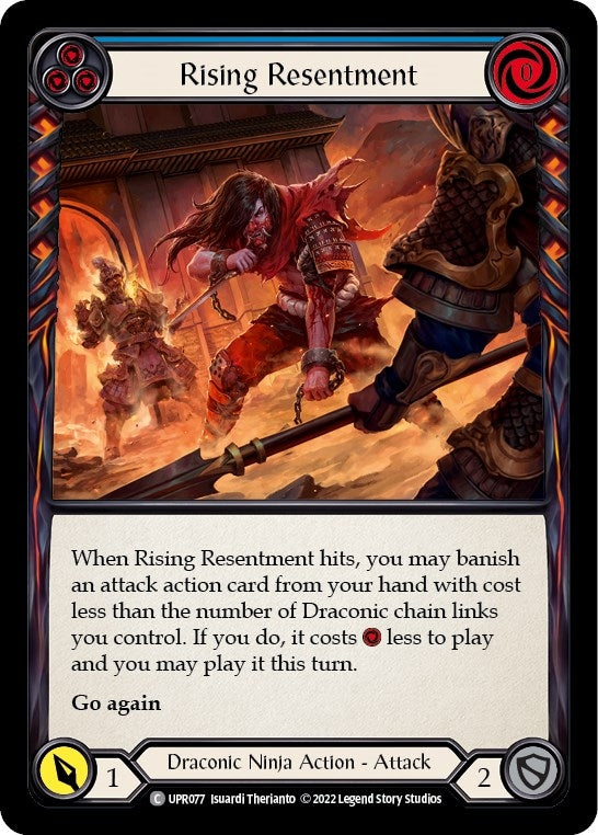 Image for Rising Resentment (Blue) (Uprising) (UPR077) - Flesh and Blood TCG