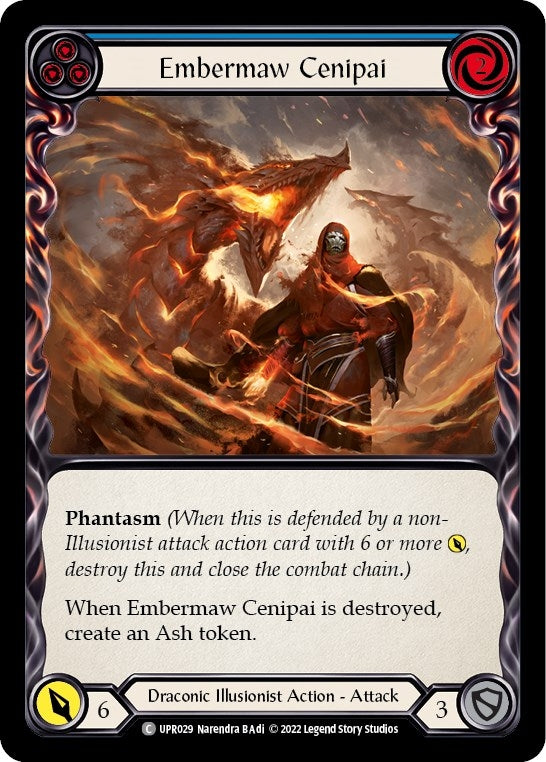 Image for Embermaw Cenipai (Blue) (Uprising) (UPR029) - Flesh and Blood TCG