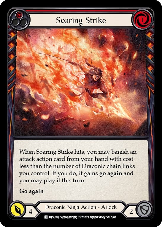 Image for Soaring Strike (Red) (Uprising) (UPR081) - Flesh and Blood TCG