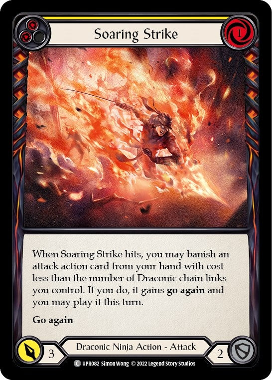 Image for Soaring Strike (Yellow) (Uprising) (UPR082) - Flesh and Blood TCG